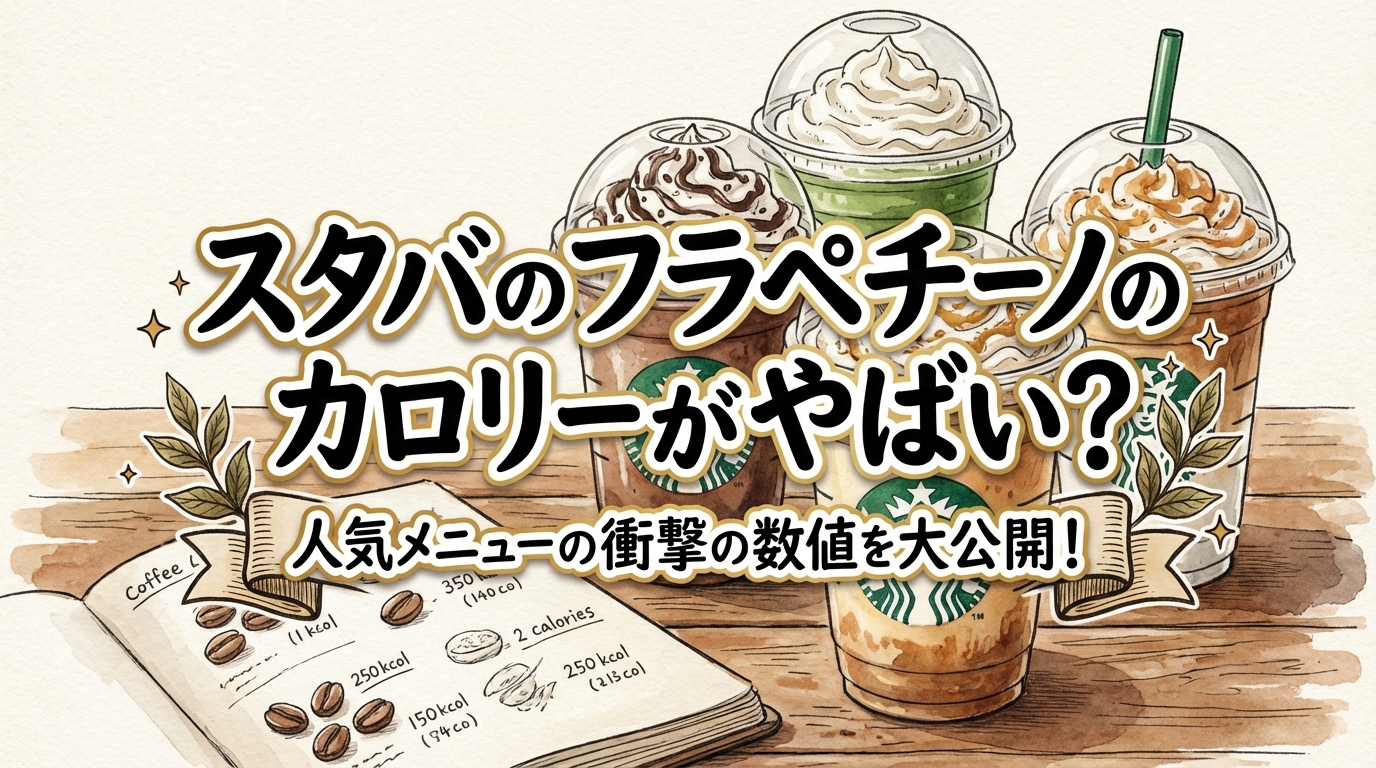 スタバのフラペチーノのカロリーがやばい？人気メニューの衝撃の数値を大公開！