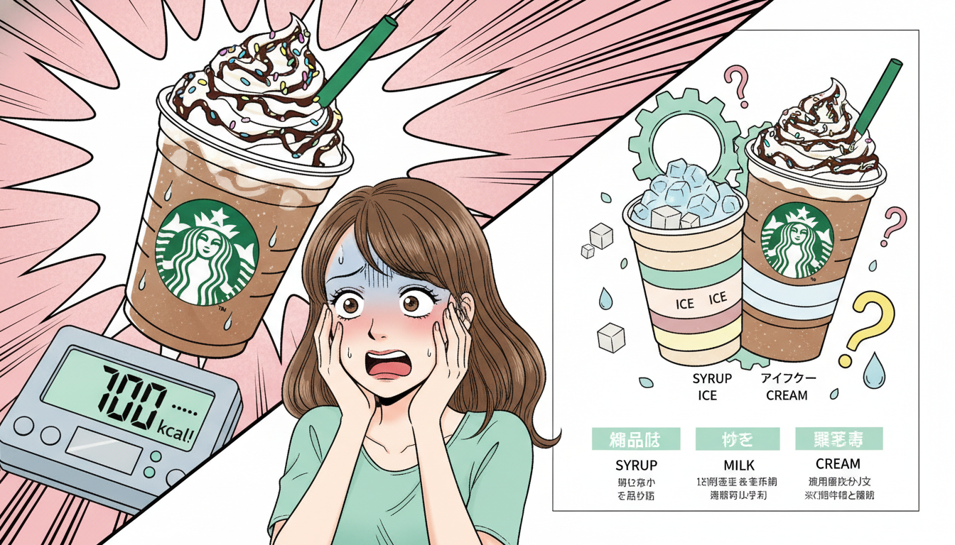 なぜスタバのフラペチーノはカロリーが高いのか？
