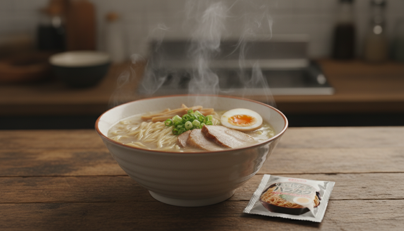 極細ノンフライ麺がもたらす本格バリカタ食感