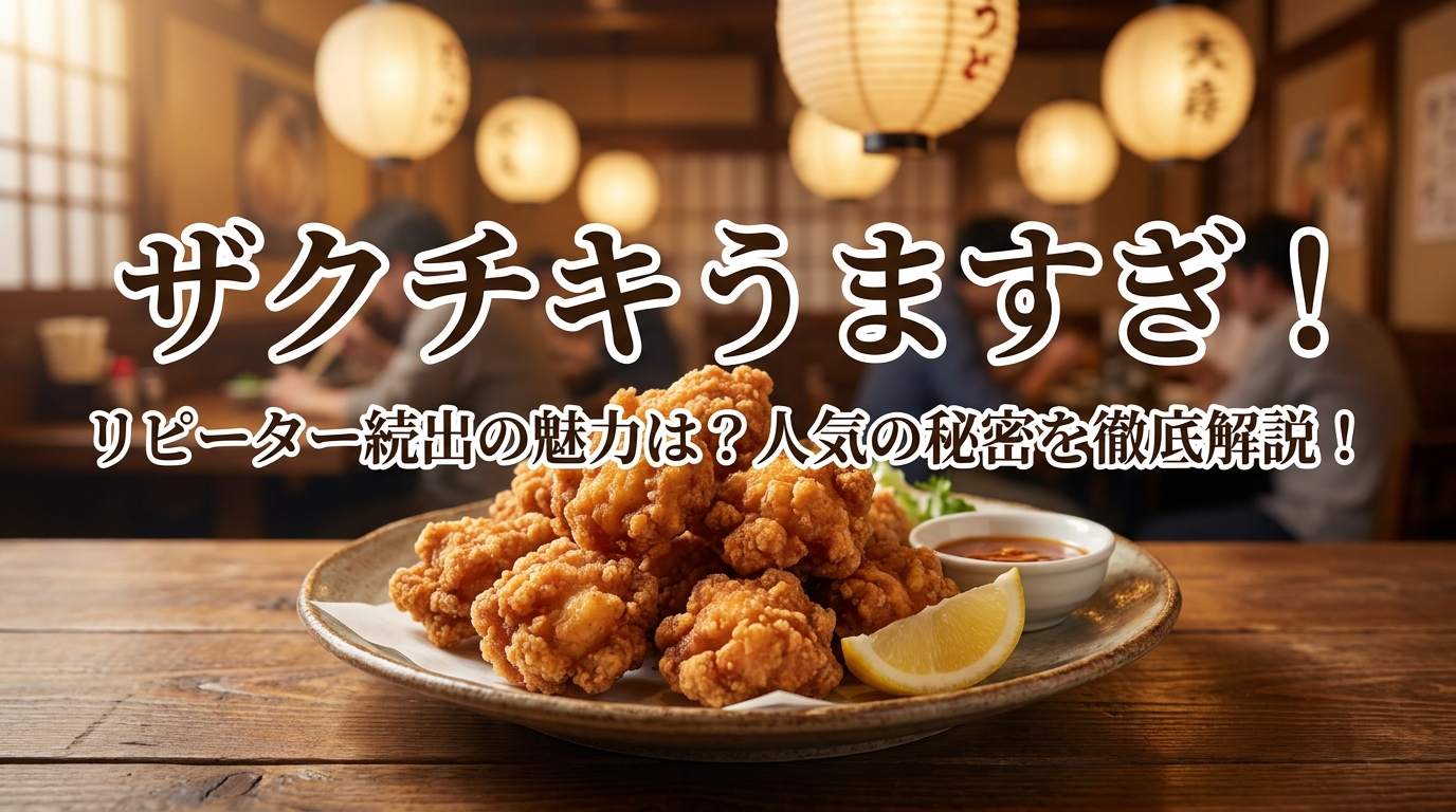 ザクチキうますぎ！リピーター続出の魅力は？人気の秘密を徹底解説！