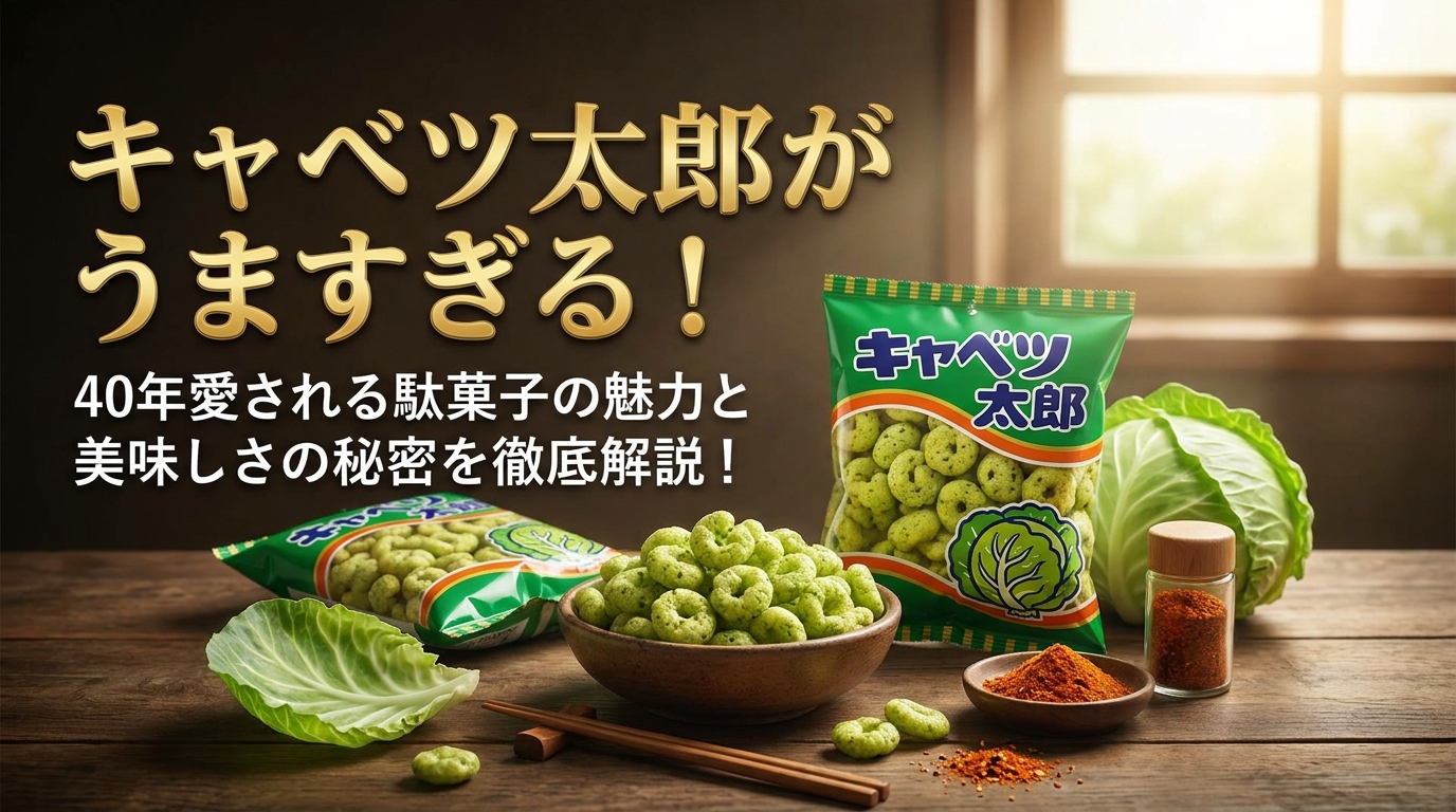 キャベツ太郎がうますぎる！40年愛される駄菓子の魅力と美味しさの秘密を徹底解説！