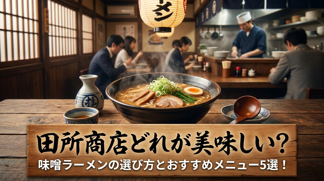 田所商店どれが美味しい？味噌ラーメンの選び方とおすすめメニュー5選！