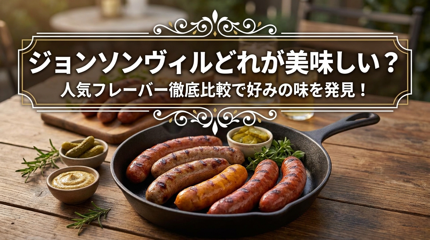 ジョンソンヴィルどれが美味しい？人気フレーバー徹底比較で好みの味を発見！