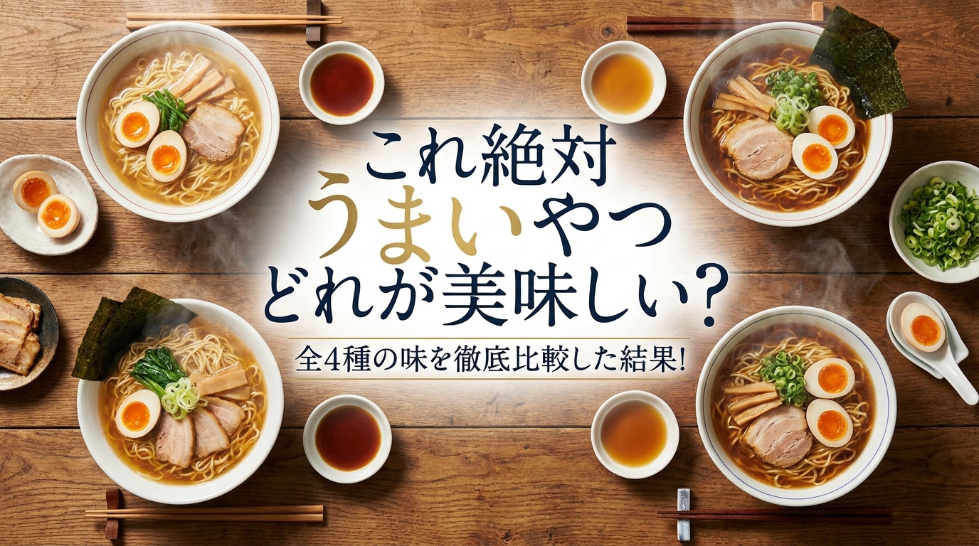 これ絶対うまいやつどれが美味しい？全4種の味を徹底比較した結果！