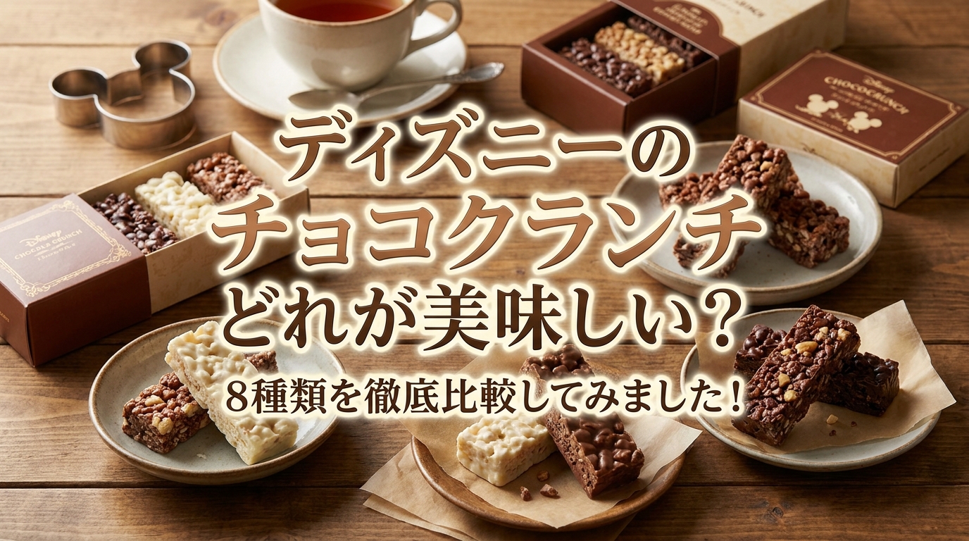 ディズニーのチョコクランチどれが美味しい？8種類を徹底比較してみました！