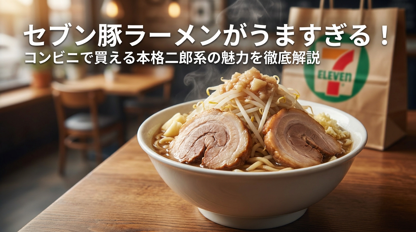 セブン豚ラーメンがうますぎる！コンビニで買える本格二郎系の魅力を徹底解説