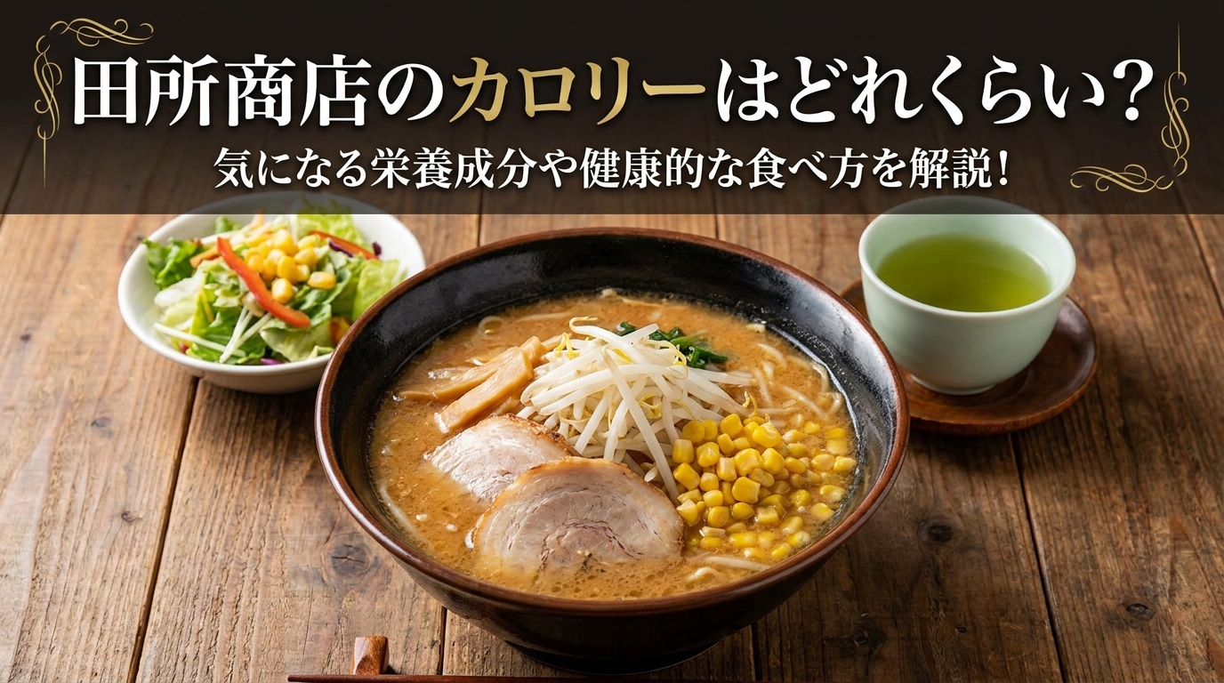 田所商店のカロリーはどれくらい？気になる栄養成分や健康的な食べ方を解説！