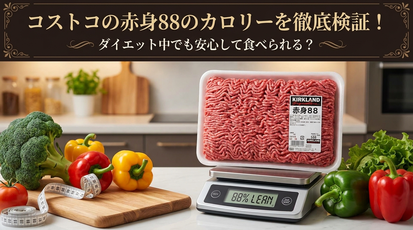コストコの赤身88のカロリーを徹底検証！ダイエット中でも安心して食べられる？