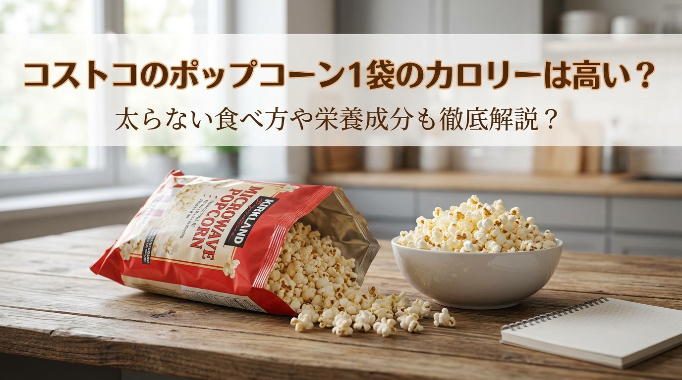 コストコのポップコーン1袋のカロリーは高い?太らない食べ方や栄養成分も徹底解説?