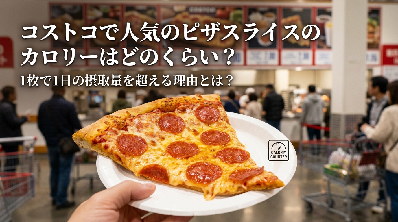 コストコで人気のピザスライスのカロリーはどのくらい?1枚で1日の摂取量を超える理由とは?