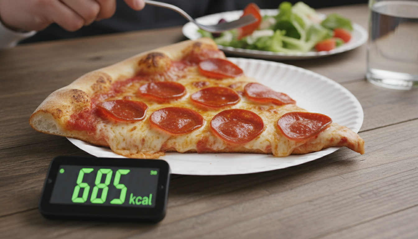 コストコのピザスライス1枚のカロリーは平均で650kcal〜700kcal前後とされています