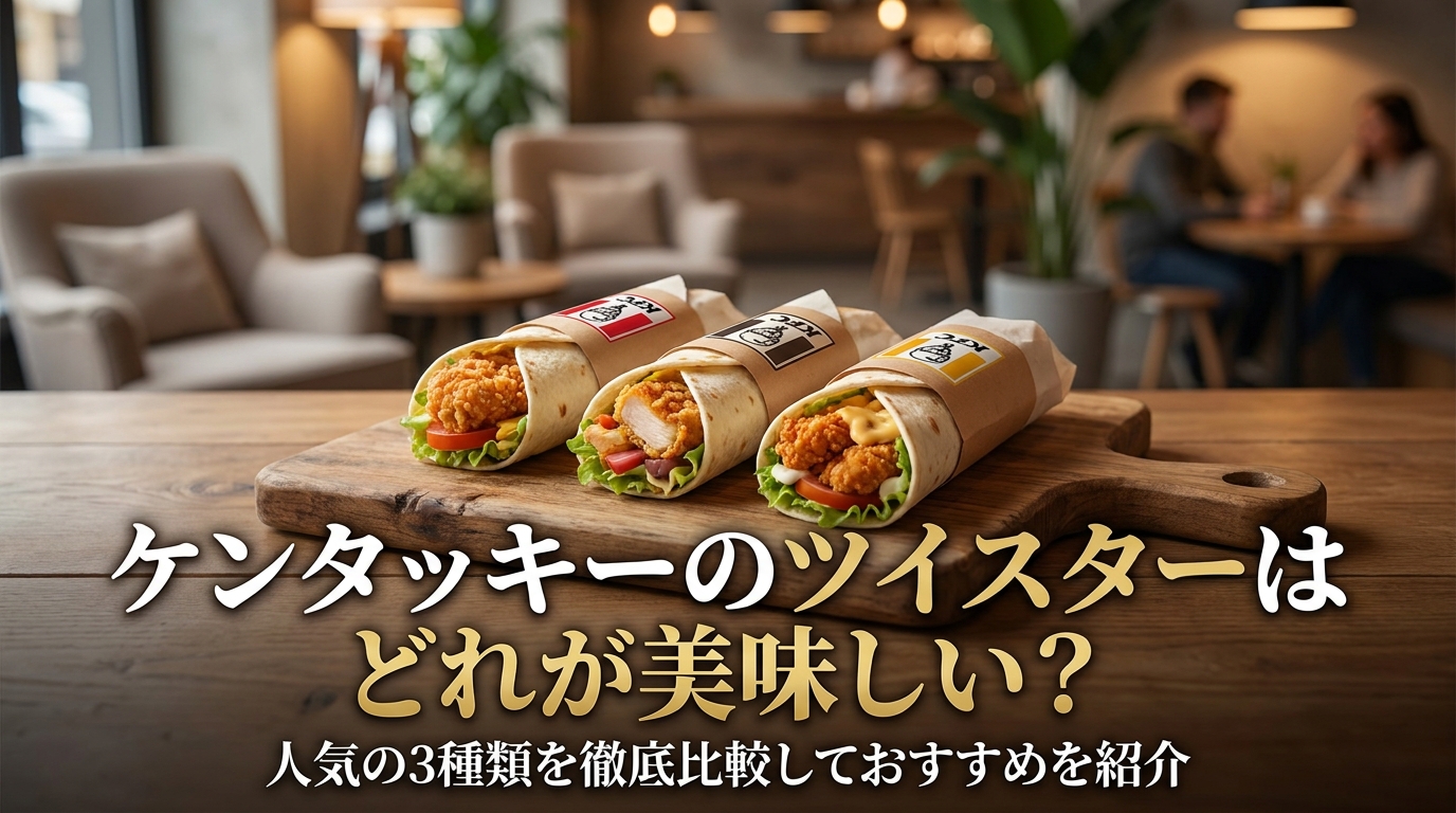 ケンタッキーのツイスターはどれが美味しい？人気の3種類を徹底比較しておすすめを紹介