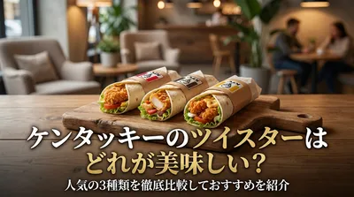 ケンタッキーのツイスターはどれが美味しい？人気の3種類を徹底比較しておすすめを紹介