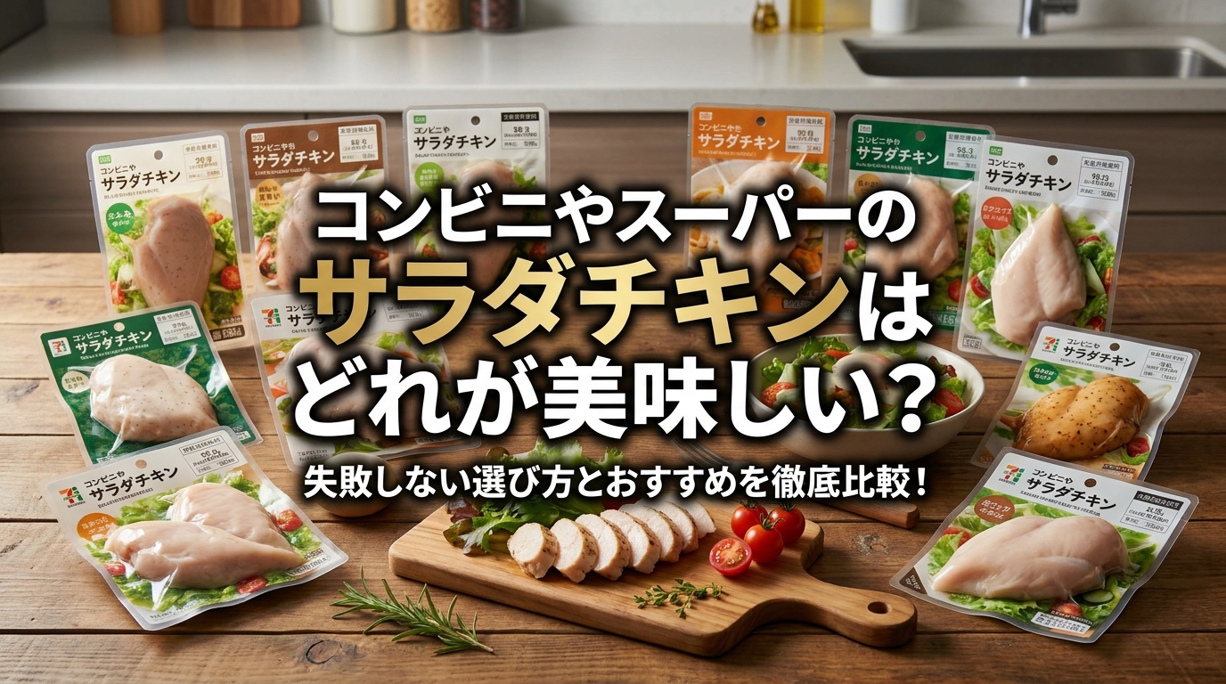 コンビニやスーパーのサラダチキンはどれが美味しい?失敗しない選び方とおすすめを徹底比較!