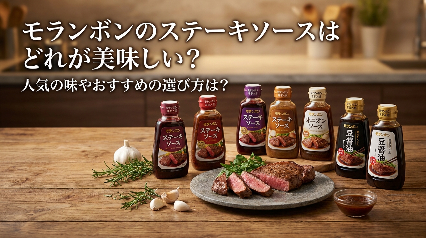 モランボンのステーキソースはどれが美味しい?人気の味やおすすめの選び方は?