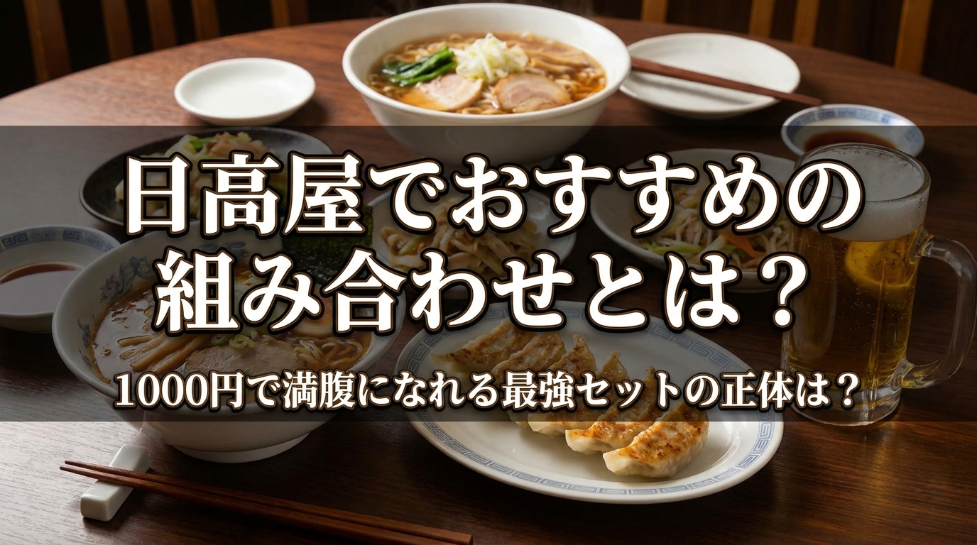 日高屋でおすすめの組み合わせとは?1000円で満腹になれる最強セットの正体は?
