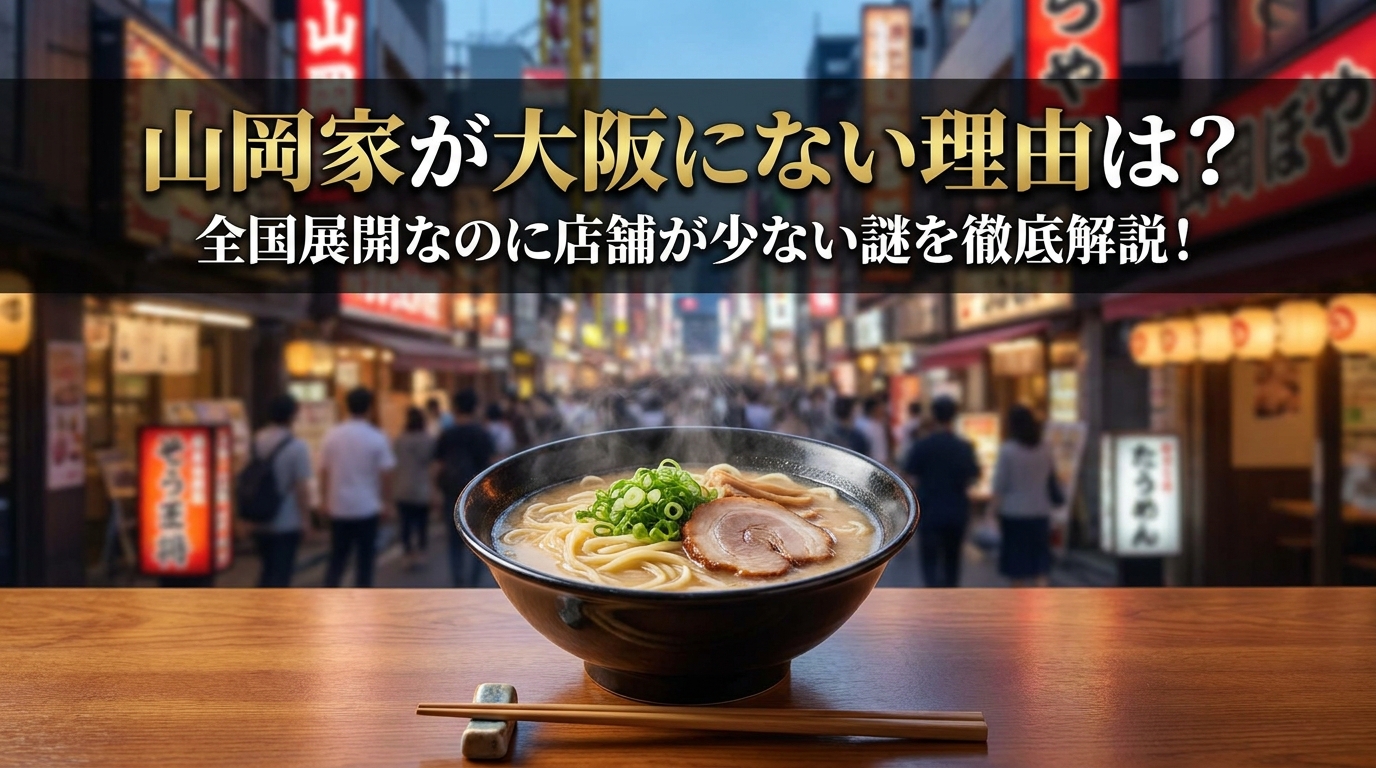 山岡家が大阪にない理由は?全国展開なのに店舗が少ない謎を徹底解説!