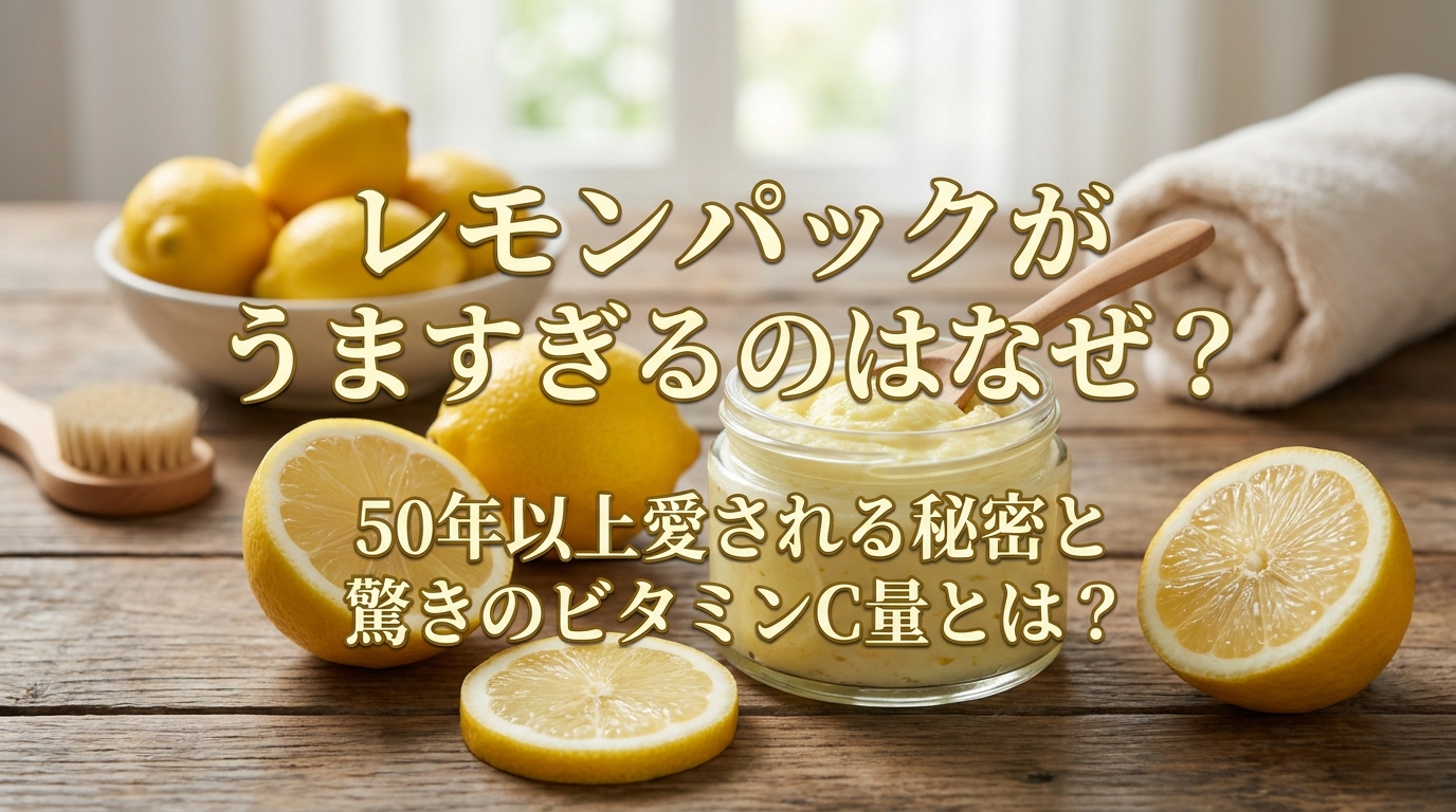 レモンパックがうますぎるのはなぜ？50年以上愛される秘密と驚きのビタミンC量とは？