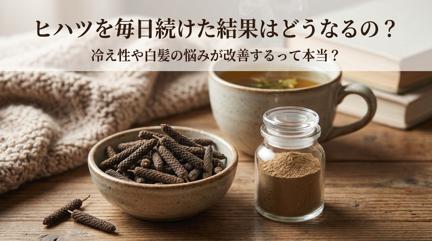 ヒハツを毎日続けた結果はどうなるの?冷え性や白髪の悩みが改善するって本当?