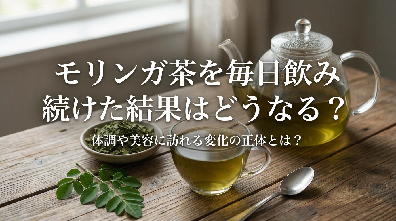 モリンガ茶を毎日飲み続けた結果はどうなる?体調や美容に訪れる変化の正体とは?