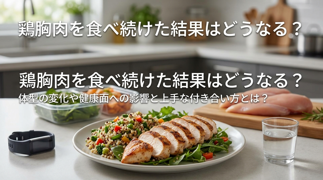 鶏胸肉を食べ続けた結果はどうなる?体型の変化や健康面への影響と上手な付き合い方とは?