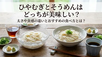 ひやむぎとそうめんはどっちが美味しい？太さや食感の違いとおすすめの食べ方とは？