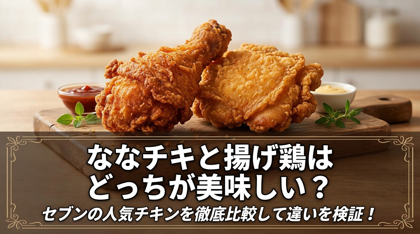 ななチキと揚げ鶏はどっちが美味しい？セブンの人気チキンを徹底比較して違いを検証！