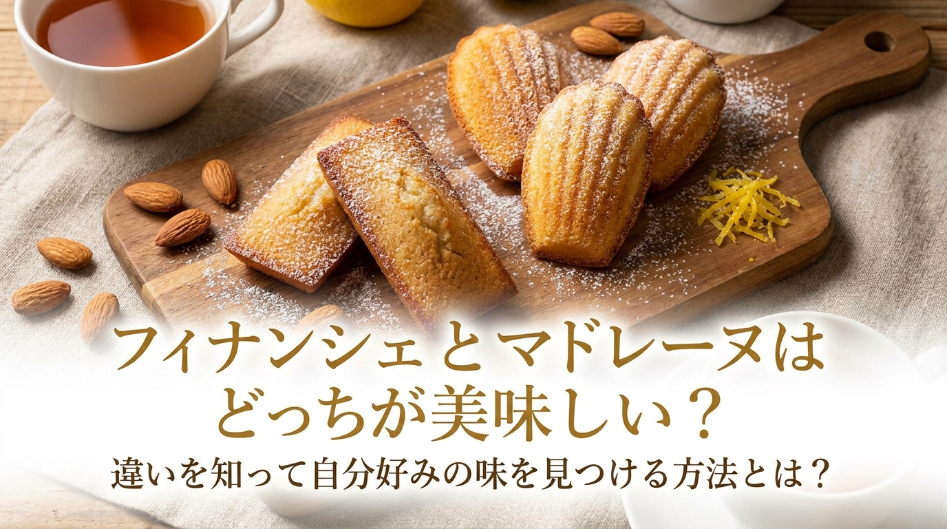 フィナンシェとマドレーヌはどっちが美味しい？違いを知って自分好みの味を見つける方法とは？