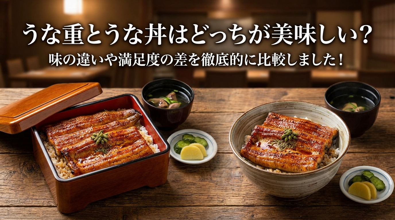 うな重とうな丼はどっちが美味しい？味の違いや満足度の差を徹底的に比較しました！