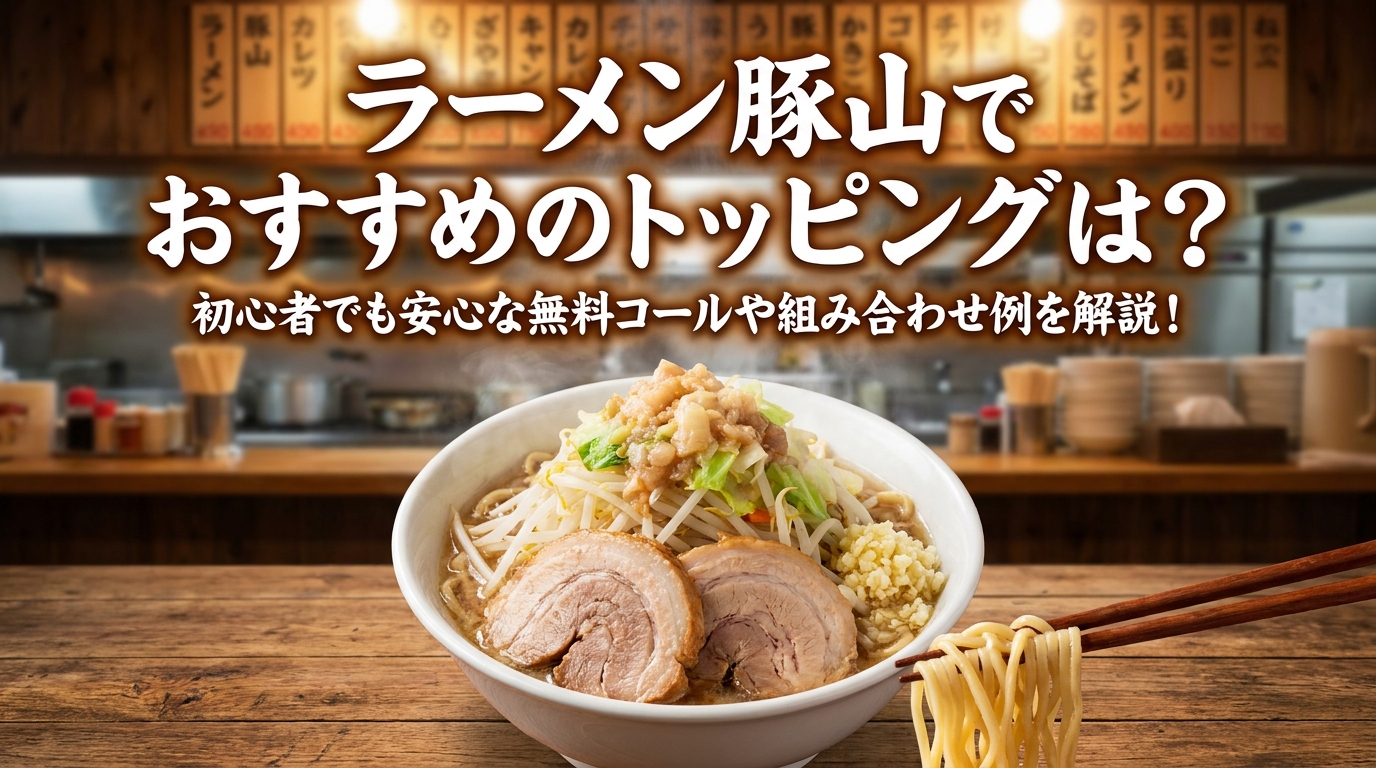 ラーメン豚山でおすすめのトッピングは?初心者でも安心な無料コールや組み合わせ例を解説!
