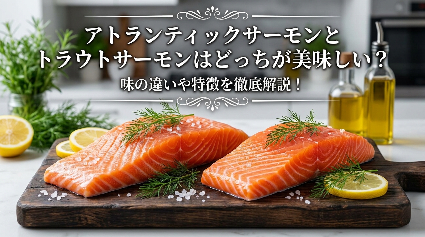 アトランティックサーモンとトラウトサーモンはどっちが美味しい?味の違いや特徴を徹底解説!