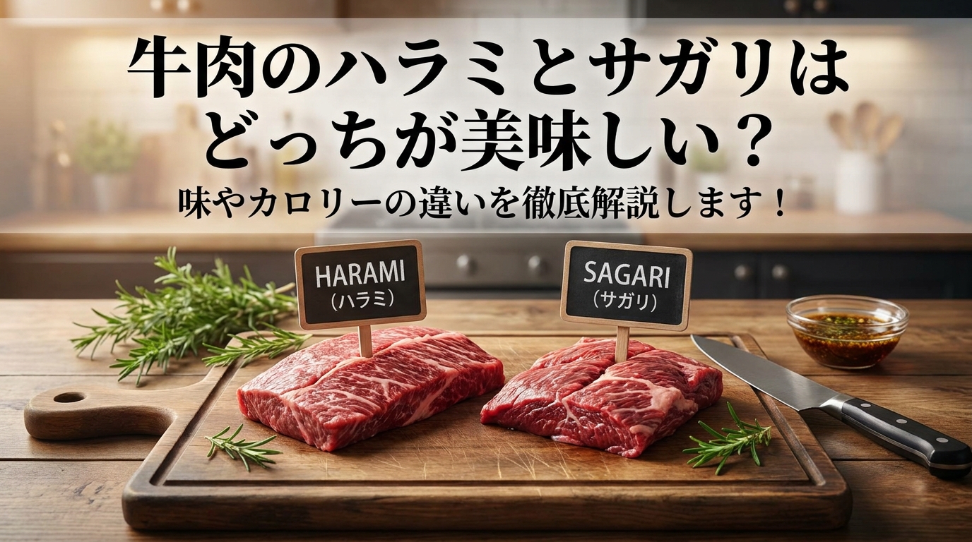 牛肉のハラミとサガリはどっちが美味しい?味やカロリーの違いを徹底解説します!