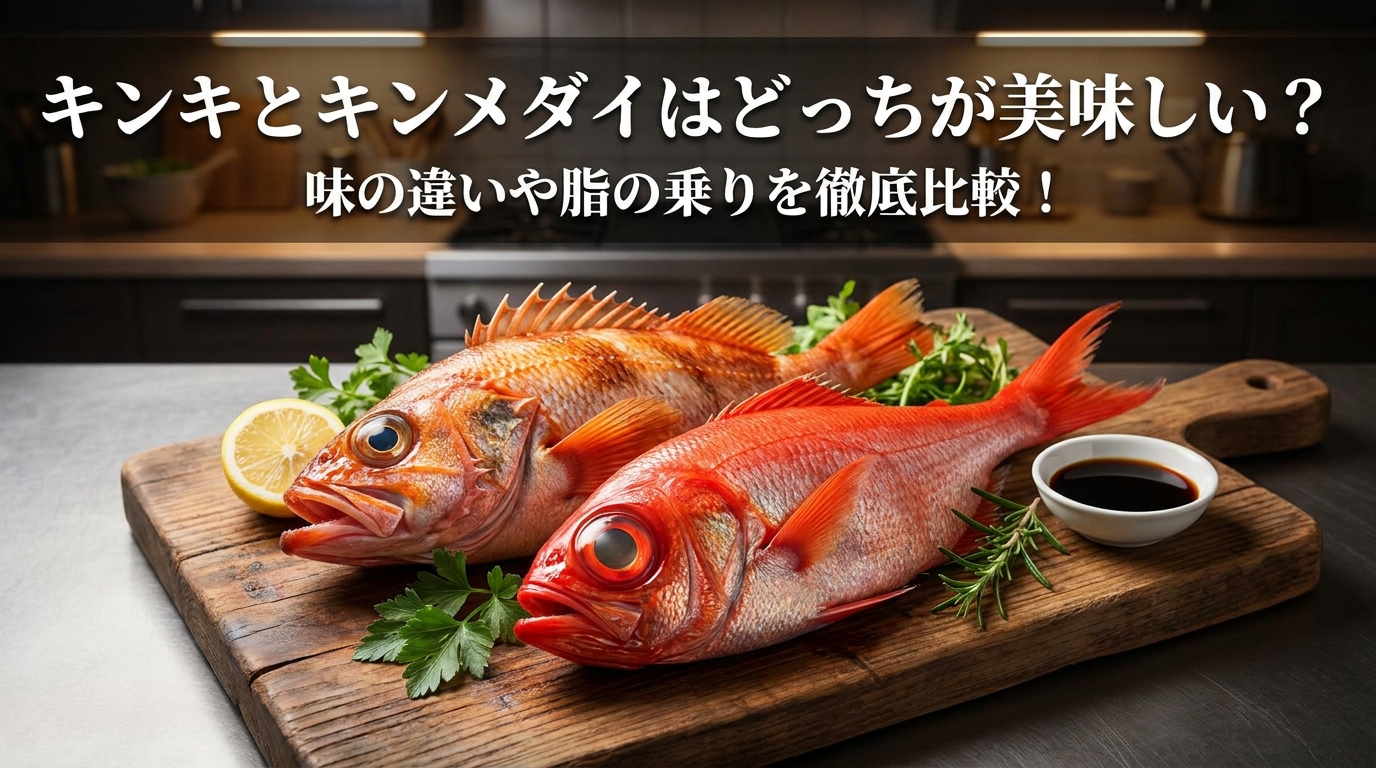 キンキとキンメダイはどっちが美味しい?味の違いや脂の乗りを徹底比較!