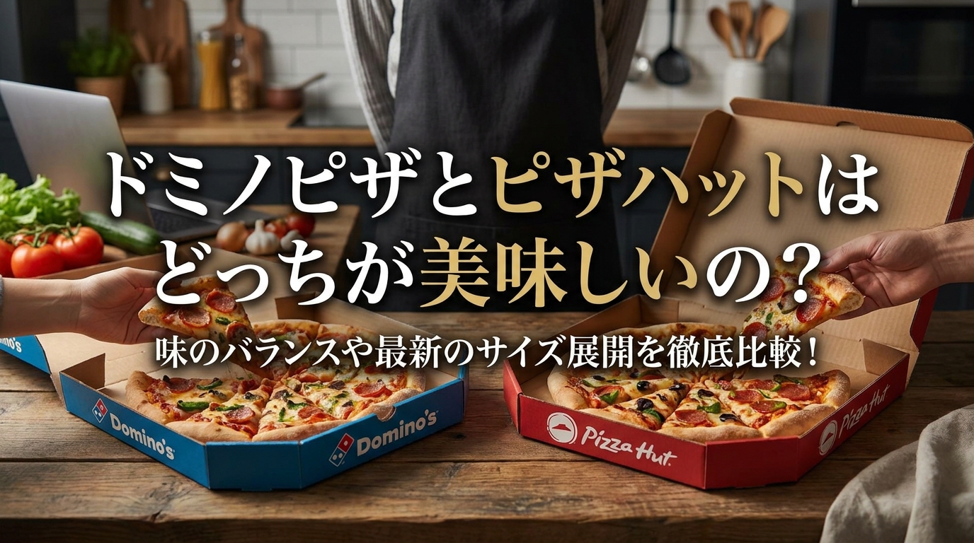 ドミノピザとピザハットはどっちが美味しいの?味のバランスや最新のサイズ展開を徹底比較!