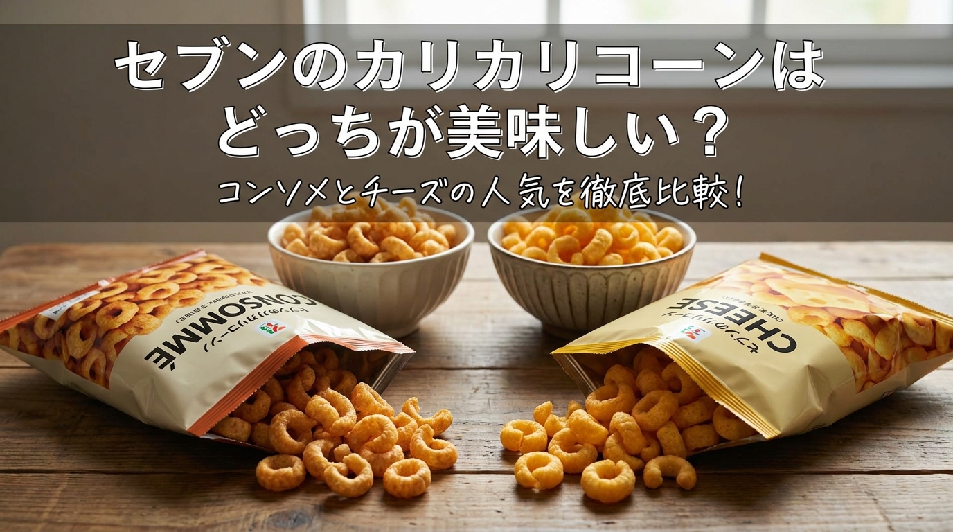 セブンのカリカリコーンはどっちが美味しい?コンソメとチーズの人気を徹底比較!