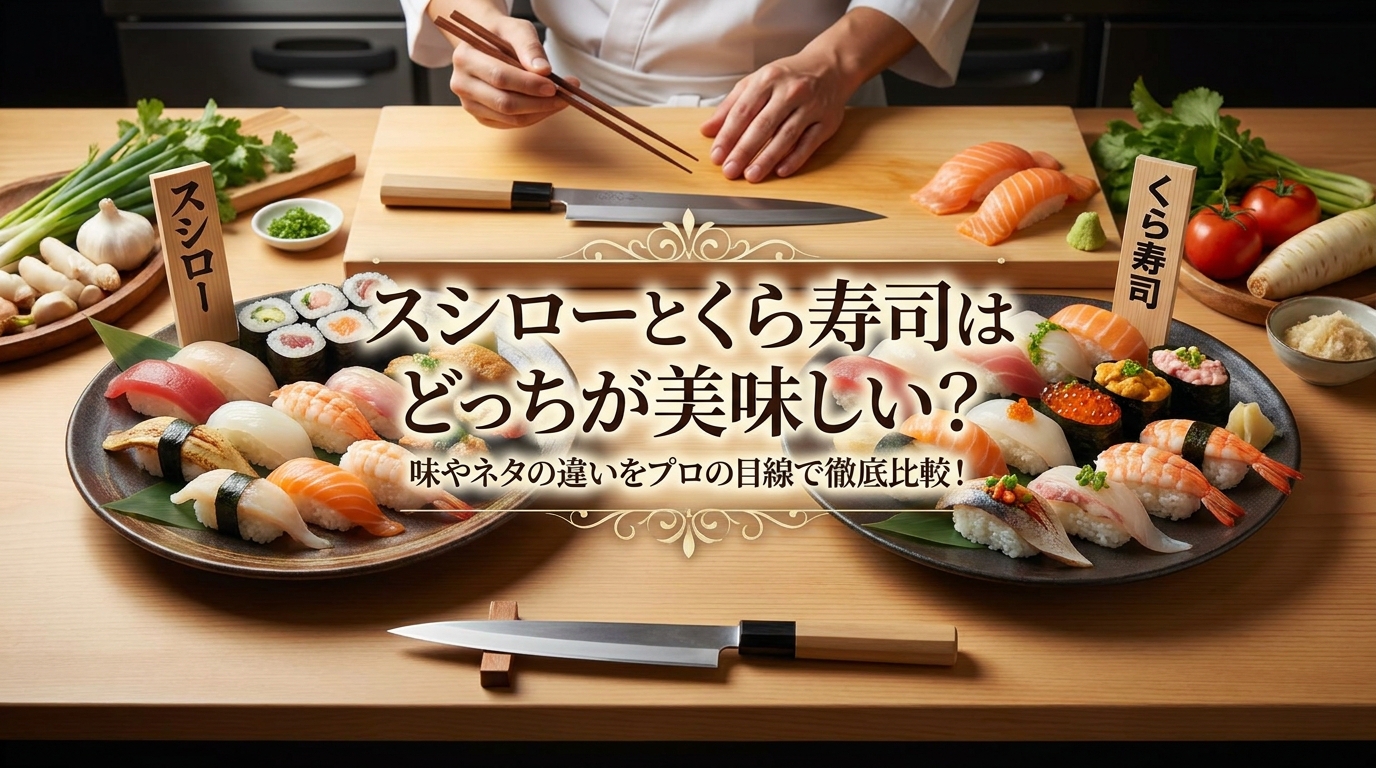 スシローとくら寿司はどっちが美味しい？味やネタの違いをプロの目線で徹底比較！
