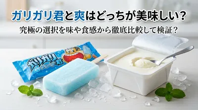 ガリガリ君と爽はどっちが美味しい？究極の選択を味や食感から徹底比較して検証？