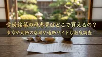 愛媛銘菓の母恵夢はどこで買えるの？東京や大阪の店舗や通販サイトも徹底調査！