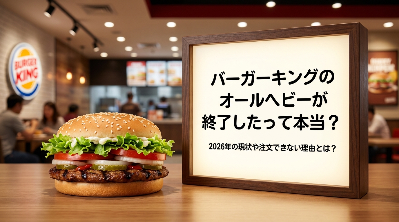 バーガーキングのオールヘビーが終了したって本当?2026年の現状や注文できない理由とは?