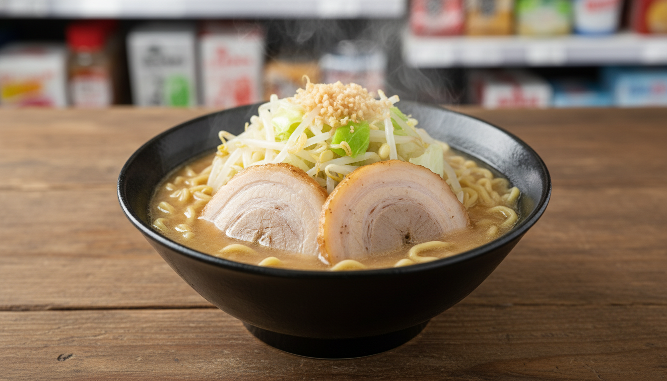 セブンの豚ラーメンは本格二郎系を超える完成度