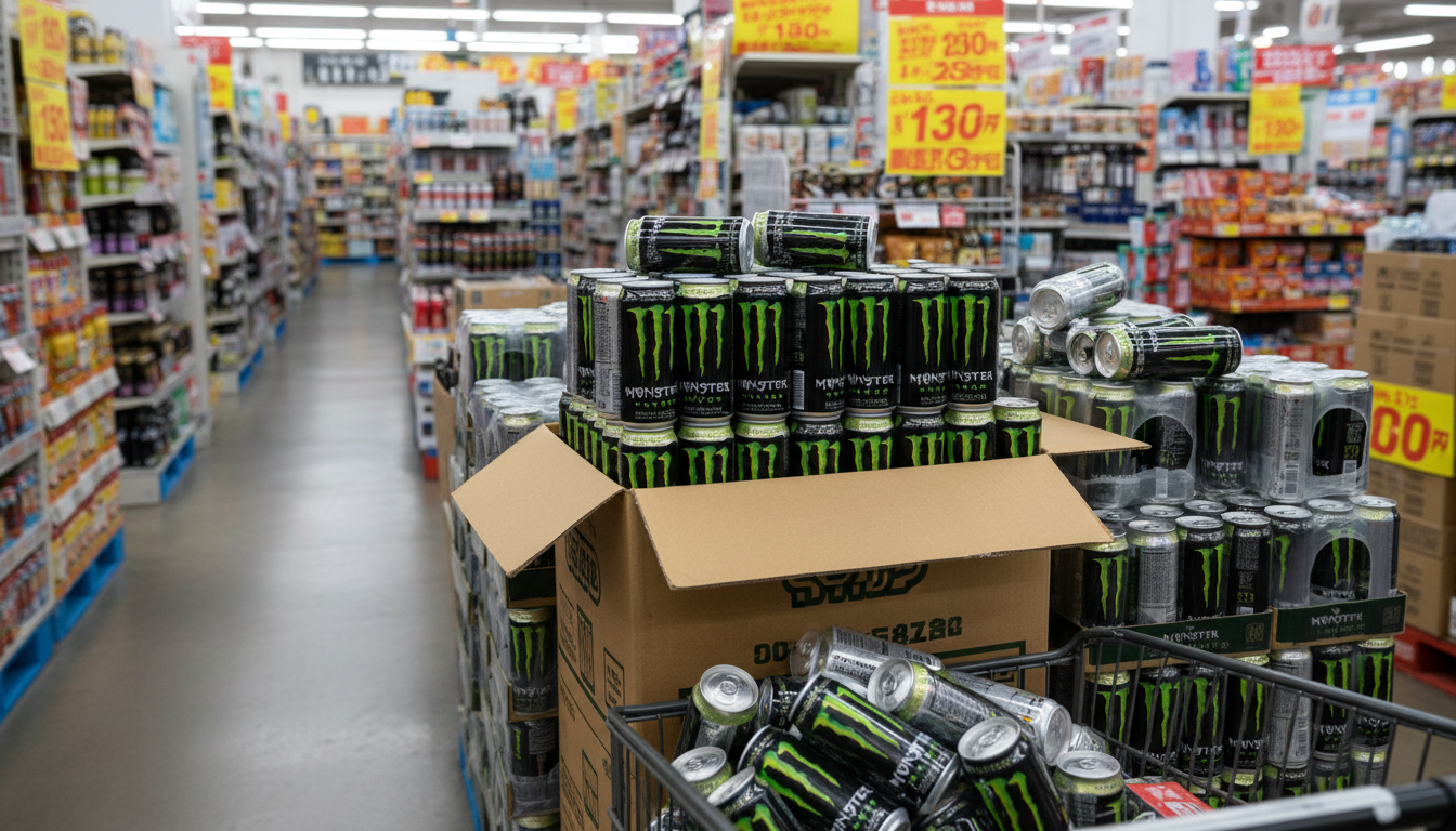 ドンキのモンスター箱買い値段は1本130〜210円程度