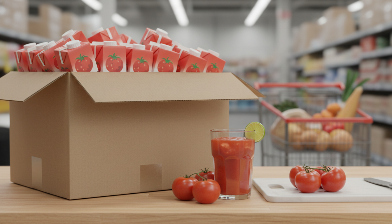 業務スーパーのトマトジュース箱買いは圧倒的にコスパが良い