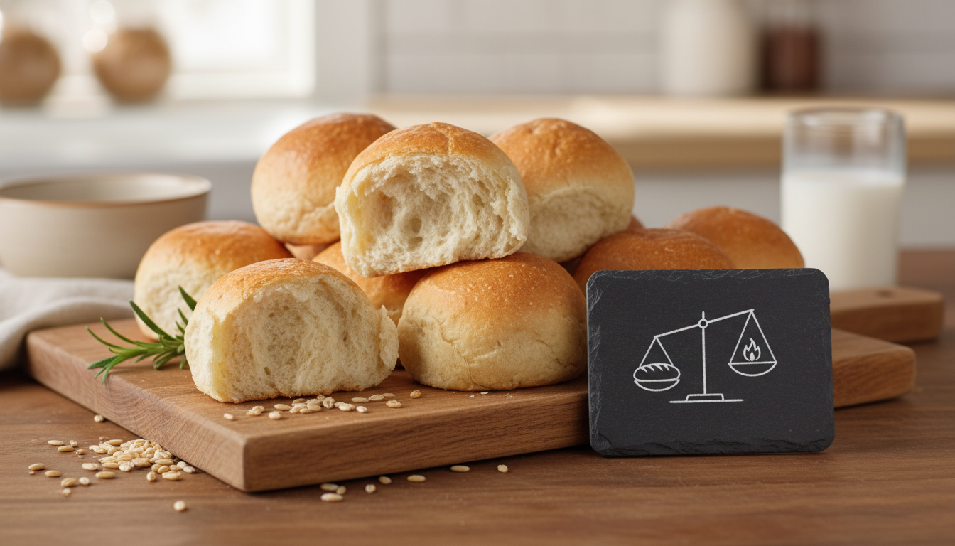 コストコのディナーロールは1個100〜132kcalで他のパンより低カロリー