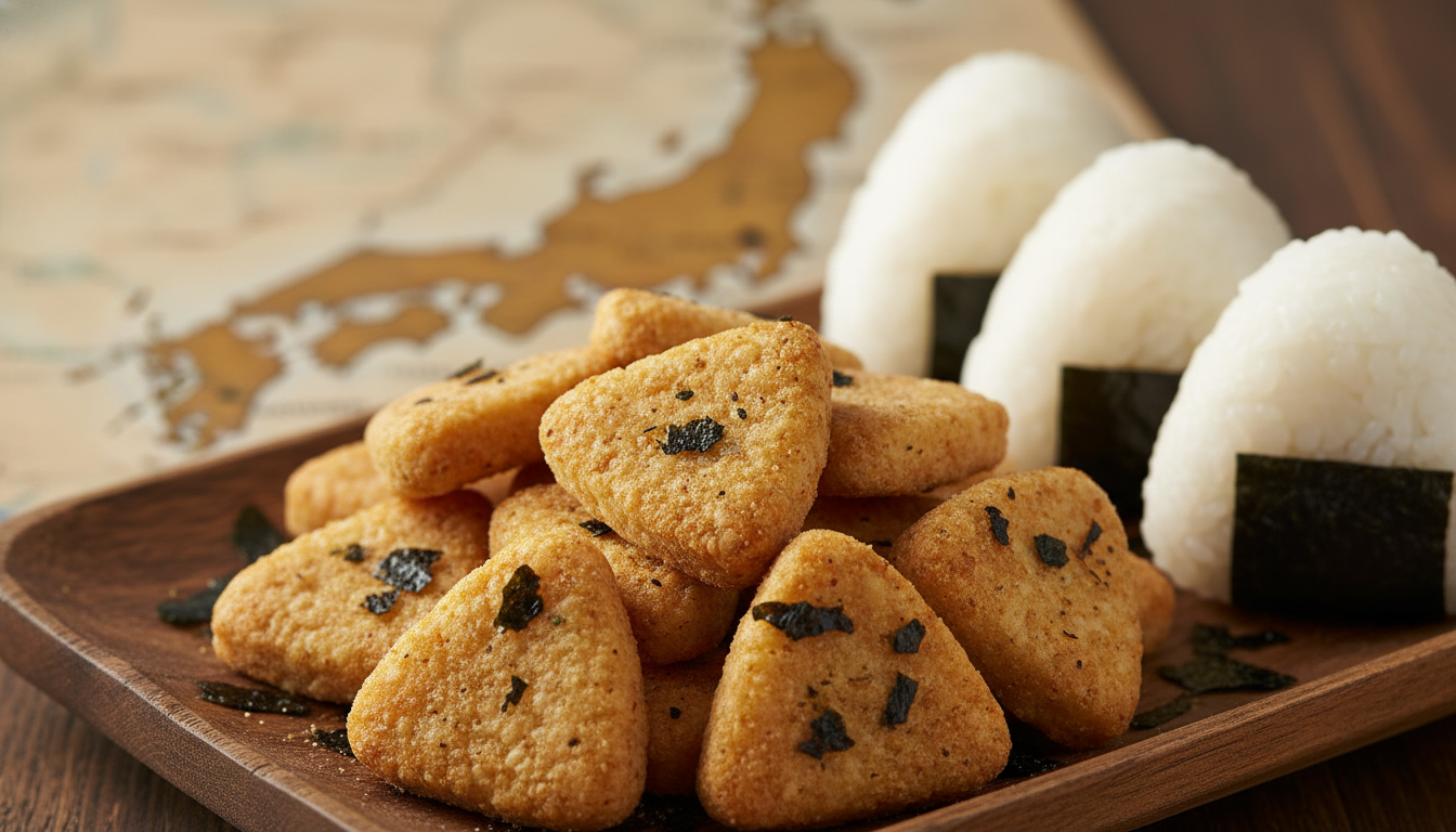 おにぎりせんべいは西日本を中心に販売されています