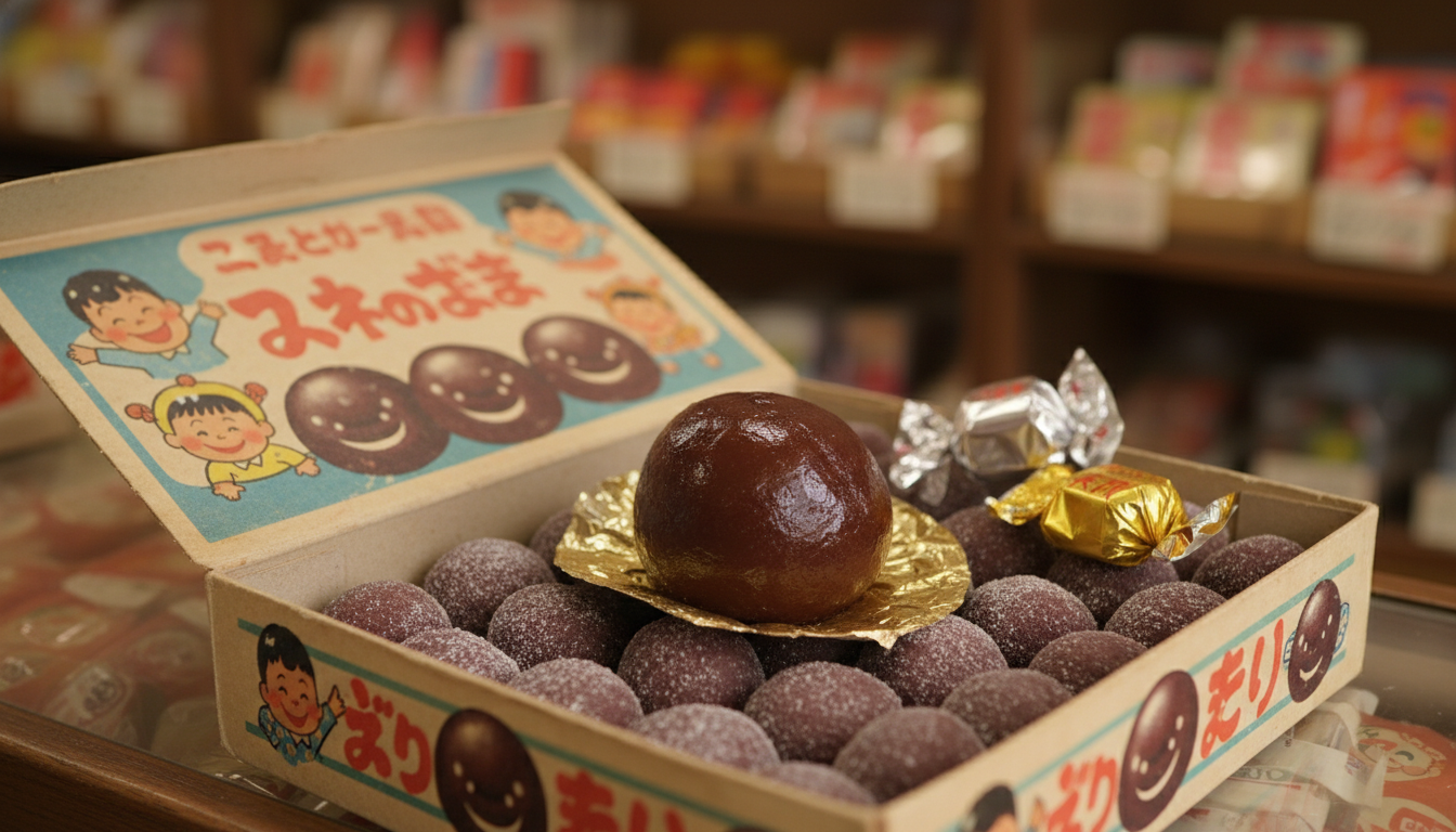当たり付きあんこ玉は今でも大箱で手に入れることができるんです