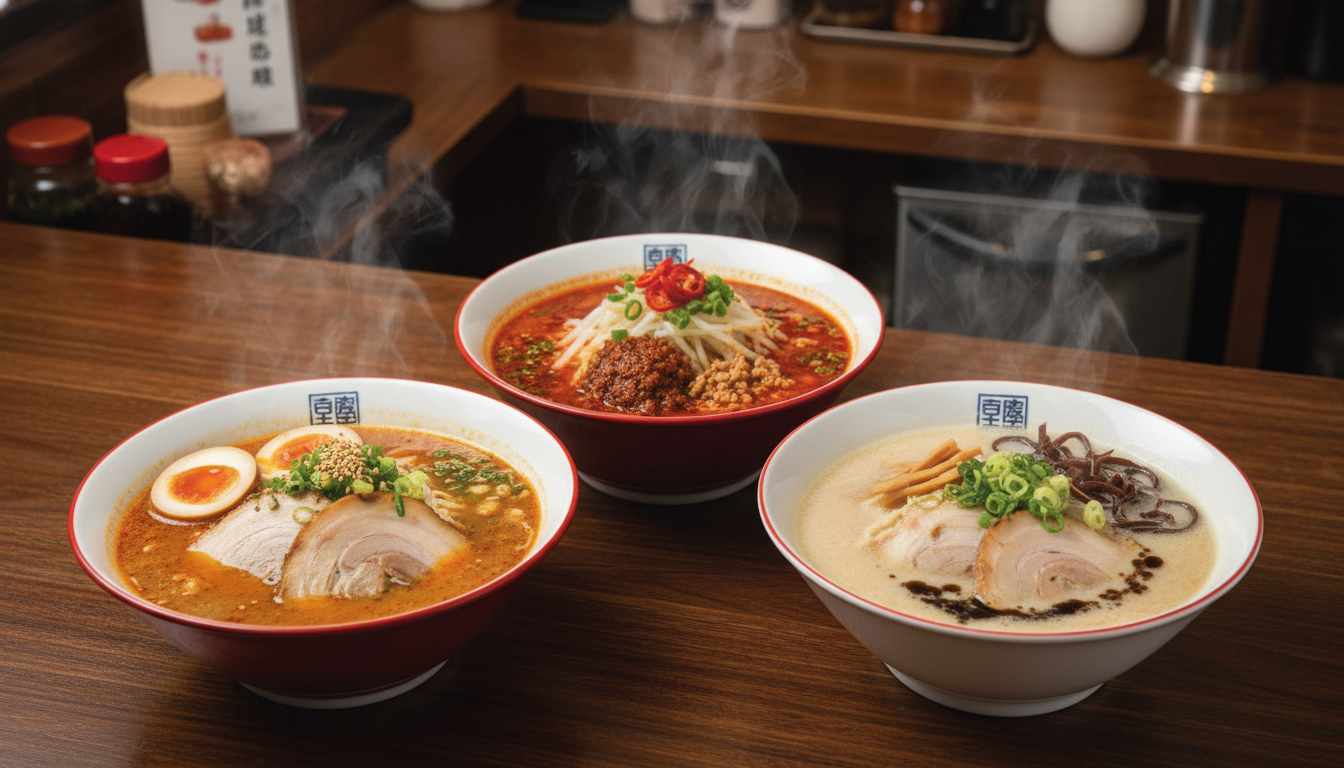 山岡家で一番美味しいと評判なのは特製味噌・辛味噌・プレミアム塩とんこつ