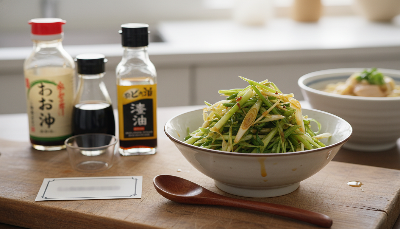 山岡家のあのネギの味は「麺つゆ」と「ごま油」で自宅でも再現できるんです