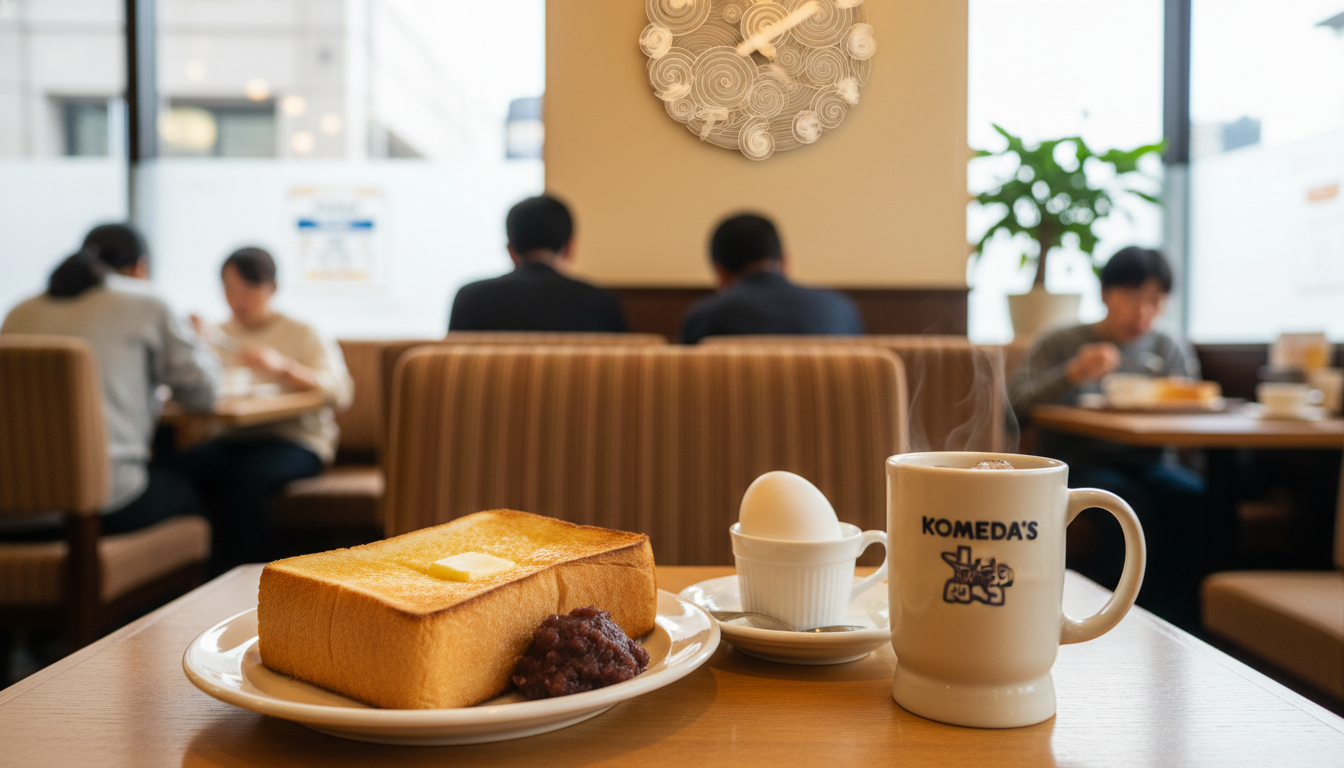 コメダのモーニングは土日も平日と同じ「午前11時」まで!