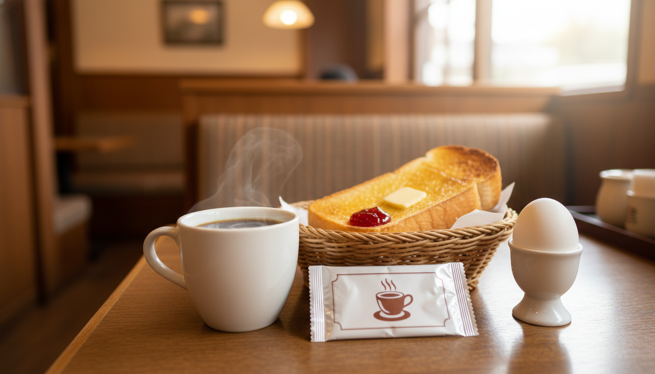 コーヒーチケットを使ってモーニングを注文しても無料サービスは受けられます!