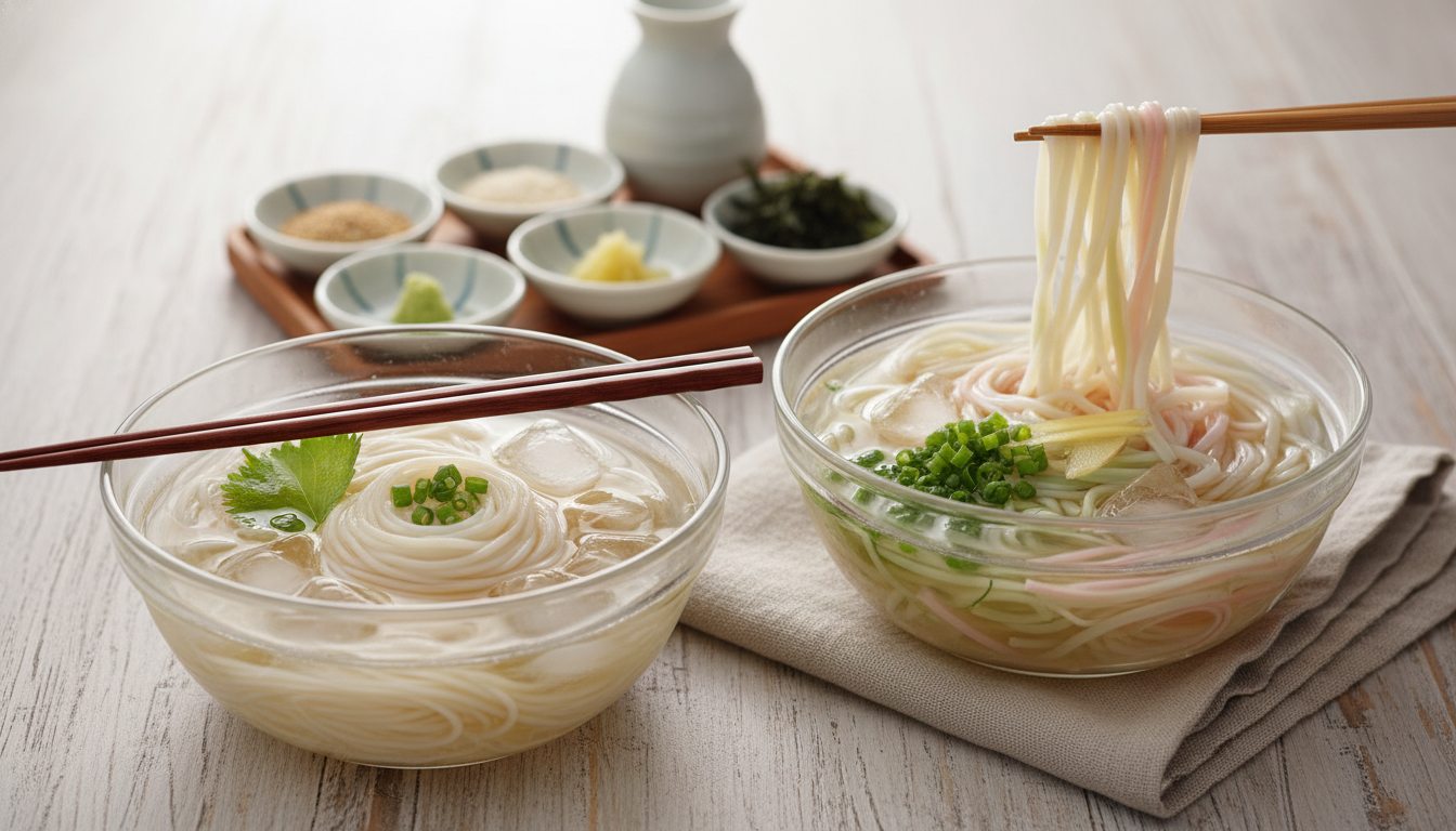 結論!「喉ごし」ならそうめん「満足感」ならひやむぎが美味しい